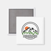 Adirondacks New York Magneet (Voorkant / Achterkant)