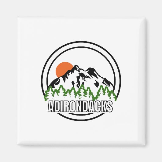 Adirondacks New York Magneet (Voorkant)