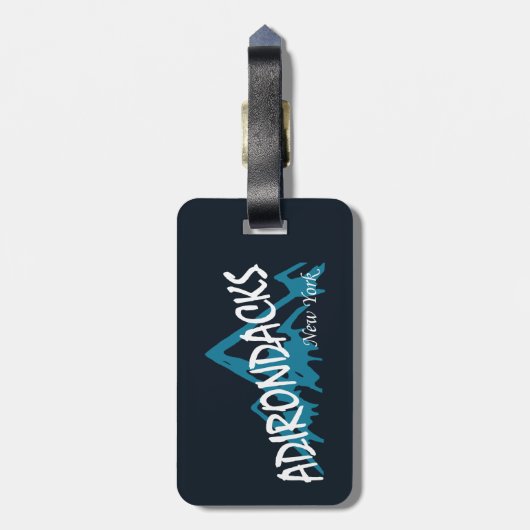 Adirondacks New York Mountains Bagagelabel (Achterkant verticaal)