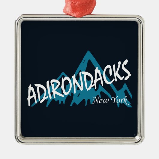 Adirondacks New York Mountains Metalen Ornament (Voorkant)