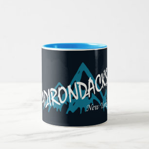 Adirondacks New York Mountains Tweekleurige Koffiemok