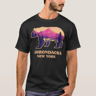 Adirondacks New York Ny Vintage Bergen Wandelen T-shirt