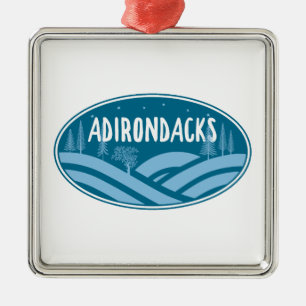 Adirondacks New York Outdoors Metalen Ornament