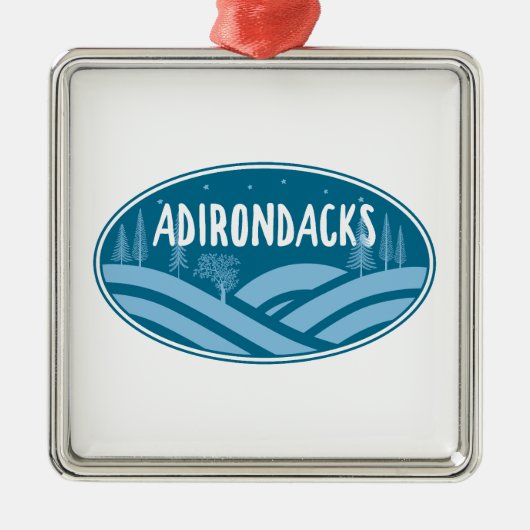 Adirondacks New York Outdoors Metalen Ornament (Voorkant)