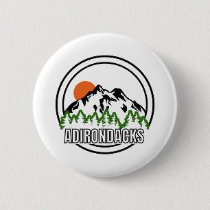 Adirondacks New York Ronde Button 5,7 Cm