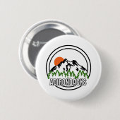 Adirondacks New York Ronde Button 5,7 Cm (Voorkant /achterkant)