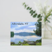 Adirondacks, NY Lake en Kajaks Briefkaart (Staand voorkant)