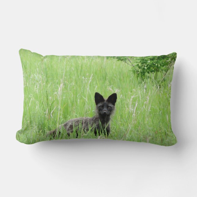 Adirondacks (NY) Silver Fox Lumbar Pillow Kussen (Voorkant)