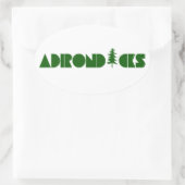 Adirondacks Ovale Sticker (Tas)