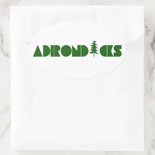 Adirondacks Ovale Sticker (Tas)