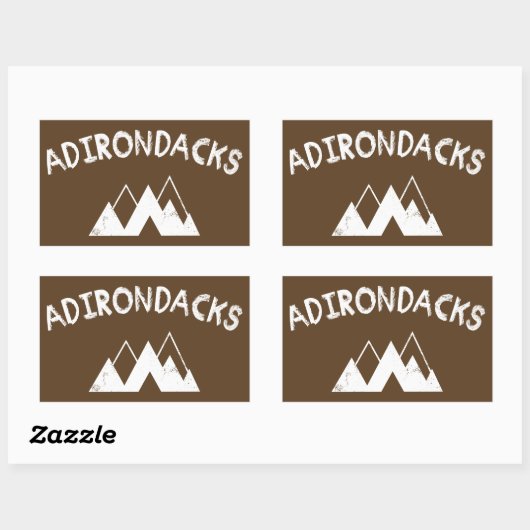 Adirondacks Rechthoekige Sticker (Vel)