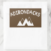 Adirondacks Rechthoekige Sticker (Tas)