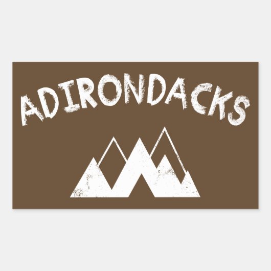 Adirondacks Rechthoekige Sticker (Voorkant)