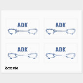 Adirondacks Rock Klim Quickdraw Rechthoekige Sticker (Vel)