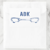 Adirondacks Rock Klim Quickdraw Rechthoekige Sticker (Tas)