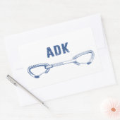 Adirondacks Rock Klim Quickdraw Rechthoekige Sticker (Envelop)