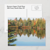 Adirondacks Upper Chub River Autumn Scene Briefkaart (Voorkant / Achterkant)