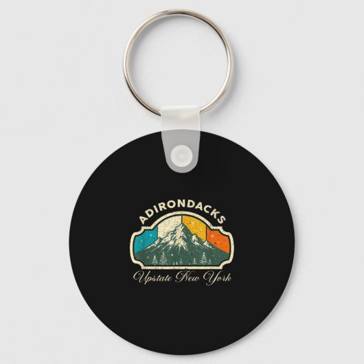 Adirondacks upstate New York vintage berg Sleutelhanger (Voorkant)