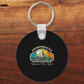 Adirondacks upstate New York vintage berg Sleutelhanger (Voorkant)