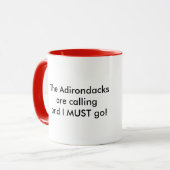 Adirondacks zijn Calling - Adirondack Mok (Voorkant links)