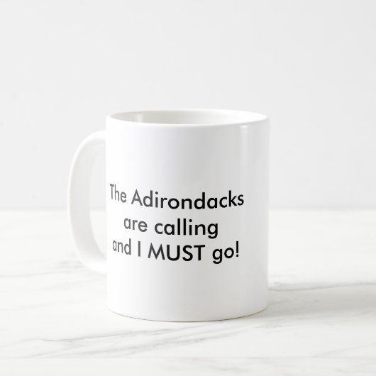 Adirondacks zijn Calling - Adirondack Mok (Voorkant links)