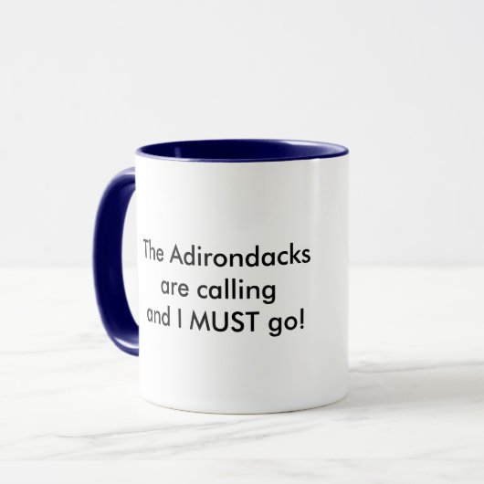 Adirondacks zijn Calling - Adirondack Mok (Voorkant links)