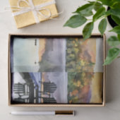 Adirondak fall Heart Lake watercolor tissue paper Tissuepapier (Geschenk)