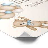 Adivina la comida para Bebé Baby shower Boy Poster (Hoek)