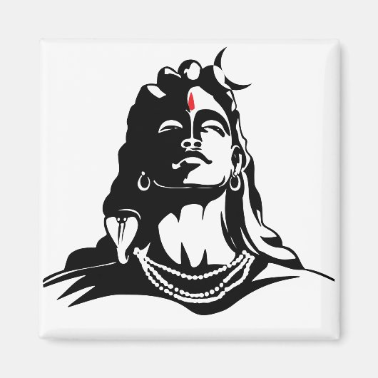 Adiyogi Mahadev Om Namah Shivaya Hindu Magneet (Voorkant)