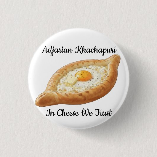 Adjarische Khachapuri Ronde Button 3,2 Cm (Voorkant)
