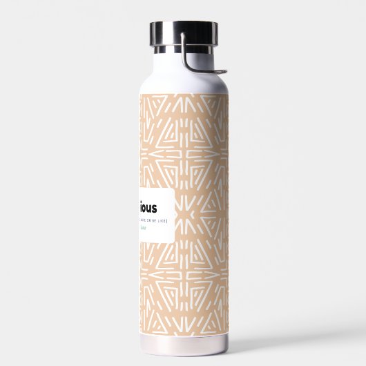 Adjectief afbreken - Gracieus Waterfles (Links)