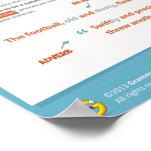 Adjectief- en Adverb-zinnen: Verven en Tips Poster (Hoek)