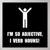 Adjectief Verb Nouns Poster (Voorkant)
