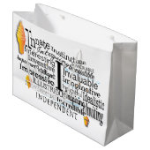 Adjectief Word Cloud begin met letter I Groot Cadeauzakje (Voorkant Gekanteld)