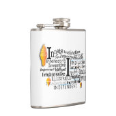 Adjectief Word Cloud begin met letter I Heupfles (Rechts)