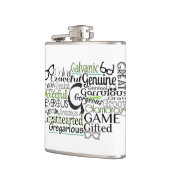 Adjectief Word Cloud beginnend met letter G Heupfles (Links)