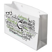 Adjectief Word Cloud beginnend met letter G Large Cadeautasje (Achterkant Gekanteld)
