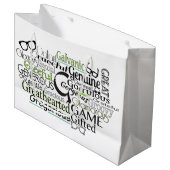 Adjectief Word Cloud beginnend met letter G Large Cadeautasje (Voorkant Gekanteld)