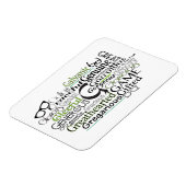 Adjectief Word Cloud beginnend met letter G Magneet (Linkerzijde)