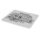 Adjectief Word Cloud beginnend met letter H Snijplank (Hoek)