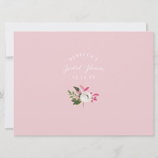 Adjectieven van de liefdeslijst Roze Vrijgezellenf Kaart (Achterkant)