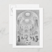 Adji Seid Hussein Bazaar uit 'Voyage' in Kashan Briefkaart (Voorkant / Achterkant)