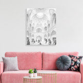 Adji Seid Hussein Bazaar uit 'Voyage' in Kashan Canvas Afdruk (Insitu (Woonkamer))