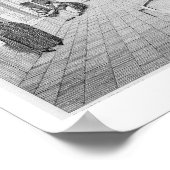 Adji Seid Hussein Bazaar uit 'Voyage' in Kashan Poster (Hoek)