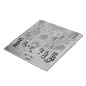 Adji Seid Hussein Bazaar uit 'Voyage' in Kashan Tegeltje (Zijkant)