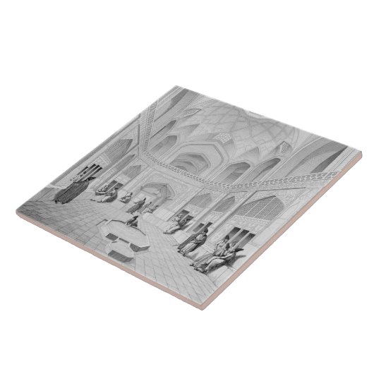 Adji Seid Hussein Bazaar uit 'Voyage' in Kashan Tegeltje (Zijkant)