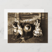 Adjie en de  lionen Circus Briefkaart (Voorkant / Achterkant)