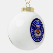 Adjudant-generaal Korps AG Kerstmis Keramische Bal Ornament (Links)