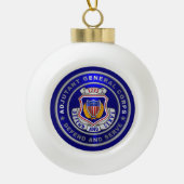Adjudant-generaal Korps AG Kerstmis Keramische Bal Ornament (Voorkant)