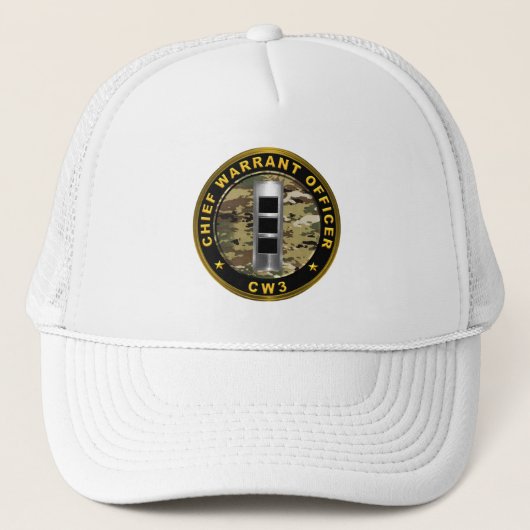 Adjudant-majoor drie CW3 Trucker Pet (Voorkant)